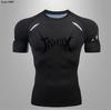 Anime Popular Transfronteiriço Masculino e Feminino Justo Treino Esportivo Manga Curta Manga Longa Camiseta Forro