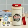 Nueva taza térmica y conservadora de frío, serie de pintura al óleo, un regalo para niños pequeños, portátil para uso en exteriores, taza de café moderna para estudiantes