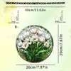 Modelo Novo Transfronteiriço Linda Borboleta Roxa Filme Colorido Acrílico 2D Decoração Colorida Deslumbrante para Janela Decoração de Varanda Adereços