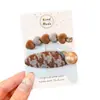 Pinza para el Cabello Retro con Flecos Accesorios para el Cabello Pinza para el Cabello Estampado de Leopardo Pinza de Pato Linda de Lana Barrette Estilo Pequeño Perfume Floral para Mujer Accesorios para el Cabello
