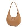 Novo estilo japonês nicho de couro Crescente saco semicírculo lua saco ombro portátil das mulheres saco crossbody dumpling saco saco nas axilas