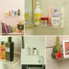 Estante de Almacenamiento Transparente Acrílico para Baño Transfronterizo, Estante de Colocación sin Perforaciones para Cocina y Baño, Estante de Almacenamiento para Inodoro, Copa de Cepillo de Dientes, Perfume