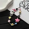 Novo Lanyard de Celular Estrela Desenho Animado Fofo Criativo Curto Feito à Mão com Contas Pingente de Câmera CCD Venda por Atacado