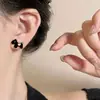Pendientes Retro de Terciopelo Rojo con Forma de Poni para Mujer, Diseño Único, Hermosos Pendientes para Otoño e Invierno, Exquisitos y Elegantes para Damas