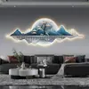 Atacado de Fábrica Iluminação Decorativa para Sala de Estar Atmosférica e Simples Pintura Paisagem Mural Pintura para Pendurar na Parede Atrás do Sofá LED