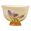 Taza Maestra de Flor de Iris Esmaltada Beige del Fabricante, Taza Cerámica de Pie Alto, Taza de Té Pequeña Exquisita, Juego de Té Kung Fu para Oficina