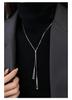 Collar de Doble Capa 2024 Nuevo Cadena para Suéter de Mujer Lujo Accesible Diseño Nicho Alta Gama No se Desvanece Accesorios Cadena Clavícula