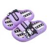Pantuflas de Verano Sanrio para Niños y Niñas, Suela Suave Antideslizante Transpirable, Chanclas de Playa y Baño Kuromi para Niños