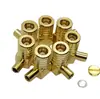 Conector SMB-KWB2 macho chapado en oro de latón con enchufe curvo para conectar cable RG405U de 50 ohmios RF coaxial