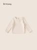 Ropa para Niños Youbao Primavera y Otoño Tops para Niñas, Nuevo Estilo Bebé Niñas Color Sólido Cuello de Muñeca Manga Larga Tops Engrosados