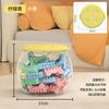 Taburete de almacenamiento cubo para guardar juguetes y muñecas para niños taburete de almacenamiento transparente para organizar multifuncional caja de almacenamiento