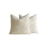 Funda de almohada de pana a rayas minimalista nórdica, funda de cojín de felpa de color liso retro americano, funda decorativa para muebles suaves de otoño e invierno