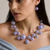 Collares de Perlas de Imitación Transfronterizos, Tendencias de Moda Europeas y Americanas, Venta al por Mayor de Joyería Grande y Pequeña de Perlas de Imitación