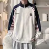 Tendência Outono 2026 Novo Estilo Moletom Hua Algodão 380g Estampa de Patch Capuz Gola Alta Abertura com Zíper Cardigan Moletom Roupa Externa