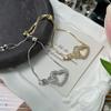 Pulsera Nueva Transfronteriza para Mujer, Pulsera Creativa Simple Nudo de Amor, Moderna Estilo Europeo y Americano Regalo de Vacaciones, Joyería de Mano