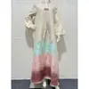 Vestidos al por mayor, Tejido Jacquard de alta gama a la moda, Batas bordadas degradadas, Entrega directa de fábrica