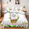 Juego de Cama de Tres Piezas Shein Temu Serie Pascua 3 Juego de Cama Decorativo de Tres Piezas Se Puede Emitir Jit