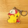 Llavero de Acrílico Dibujos Animados Anime Periférico Pokemon Colgante de Doble Cara Accesorios DIY Colgante para Bolso