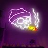 Luces de neón de Halloween con diseño de calavera, calabaza y murciélago LED personalizadas de comercio exterior para decoración de fiestas navideñas