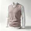 Nuevo chaleco de punto casual para hombre 2026, chaleco de moda trendy con cuello en V para hombre en Amazon