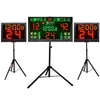Placar Eletrônico para Jogo de Basquete Cronômetro de 24 Segundos Anotador Futebol Badminton Placar Flip Placar Portátil