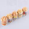Minion simulación tridimensional barril palomitas de maíz DIY pendientes accesorios material micro paisaje accesorios resina comida juego