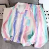 Pijamas de manga larga de primavera y otoño para mujer, de algodón con nubes y tela arrugada, estilo princesa dulce, estilo japonés, ropa fresca para el hogar.