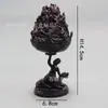 Fogão Boshan Retrô, Queimador de Incenso de Ponta de Dedo Dragão e Fênix, Queimador de Incenso Criativo Torre de Incenso, Queimador de Incenso Auspicioso, Ornamentos Zen para Casa