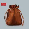 10YJGZ Bolsa de Seda Bordada com Cordão para Frutas de Canto Arredondado Bolsa para Joias Bolsa para Relíquias Culturais Bolsa de Noz Bolsa para Contas de Oração Bolsa de Estilo Antigo