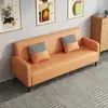 Sofá pequeno nórdico para apartamento de duas ou três pessoas, adequado para salas de estar de aluguel, estilo moderno simples, modelo popular online, sofá de madeira
