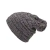 Gorro Pulôver de Veludo Duplo Camada Grosso de Chenille Europeu e Americano para Inverno, Chapéu de Esqui para Exterior, Gorro de Tricô para Confinamento