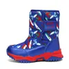 Botas para niños mayores, botas de algodón para niños, zapatos de algodón gruesos y cálidos con forro de felpa para niños, botas impermeables para niñas, botas de nieve antideslizantes