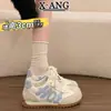 Zapatillas de Entrenamiento de Cuero Genuino para Mujer, Nuevo Estilo Primavera y Verano 2026, Suela Suave, Tenis Casuales Cómodos, Zapatos Forrest Gump