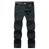Pantalones de Junco a Prueba de Frío para Hombre, Pantalones de Montañismo Soft Shell para Exteriores, Impermeables, Cortavientos, Esquí, Espesos, Forrados de Polar, Invierno