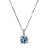 Collar colgante geométrico de moda S925 de plata transfronterizo nuevo Alexandrita Piedra Alexandrita Europeo y Americano