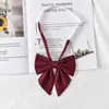 Estudiantes Estilo Universitario Ropa de Graduación Licenciatura vino tinto Corbata Femenina JK Estilo Japonés Lazo DK Masculina Camisa Corbata Accesorios