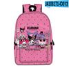 3D Nuevo Producto Impreso Periférico Sanrio Kuromi Kuromi Mochila Escolar Mochila Gran Capacidad Mochila Totalmente Impresa