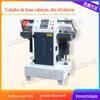 Pequeno equipamento de impressão de painel de porta de armário máquina de estampagem automática de linha de madeira de cabeça dupla moldura de foto de móveis máquina de estampagem a quente cnc