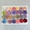 Flores Artificiais Peônia Rosa com Borda Enrolada Cabeças de Flor Decoração de Casamento Cenário para Fotografia Acessórios para Caixas de Presente Cabeças de Flores Artificiais