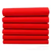 Venda direta da fábrica pano vermelho Abertura de Buda cerimônia de casamento pano vermelho e branco 90 de largura lixamento poliéster pano vermelho atacado