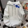Sudadera Cálida con Capucha de Terciopelo Azul Bebé Estilo Preppy Dulce para Mujer Otoño e Invierno 2025 Top de Moda Holgado y Versátil