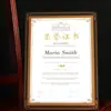 A4 Cristal Moldura de Certificado Mesa Vidro Mesa Certificado de Autorização Mesa 67 polegadas 8 polegadas Criativo Presente Moldura de Foto