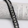 2 cm de largura multi-cor pequeno estilo perfumado rebite webbing acessórios para o cabelo chapéu casaco de roupas manga decote decorativo acessórios de renda