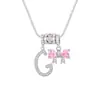 Collar con Letras Dopamina Popular Transfronterizo Set de Tres Piezas con Accesorios de Lazo, Elegante y Versátil Set de Collares con Letras