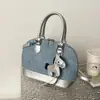 Bolso de Mano de Lujo de Gama Alta de Nicho para Mujer, Nuevo Bolso Cruzado de Hombro con Graffiti de Verano 2026, Bolso Cruzado tipo Concha para Viajes