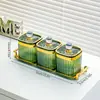Novo Recipiente Plástico Quadrado Selado de Alta Qualidade para Armazenamento de Alimentos para Grãos e Cereais, Pote Doméstico para Alimentos, Caixa de Armazenamento de Frutas Secas para Cozinha