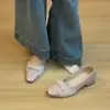Sapatos Femininos Rasos Slip-On de Novo Estilo Inspirados na Chanel, Design Simples com Laço, Elegantes e Adequados para Uso ao Ar Livre
