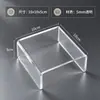 Suporte de Exibição Acrílico em Forma de U Suporte de Mesa Transparente para Figura Caixa Surpresa Bolsa Rack de Armazenamento de Amostras