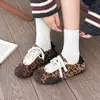 Bailarinas casuales de bloques de color retro para mujer, nueva colección otoño 2026, piel suave, versátiles, de suela plana, zapatillas casuales para mujer