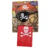 Disfraz de Halloween Mascarada Personaje de Performance Pirata Aretes Dorados y Parche para el Ojo Accesorios de Simulación
